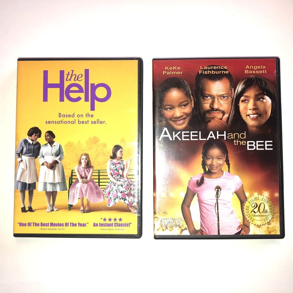 Lot of 2 DVDs Movies The Help & Akeelah and The Bee KeKe‎ Palmer Angela Bassett